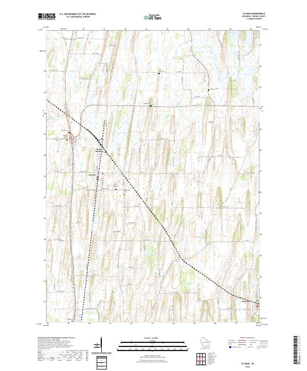 USGS Topographic Map – Clyman