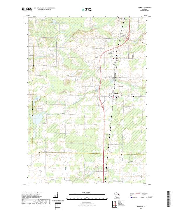 USGS Topographic Map – Coleman