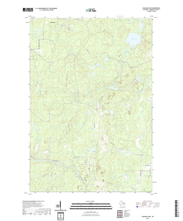 USGS Topographic Map – Coleman Lake