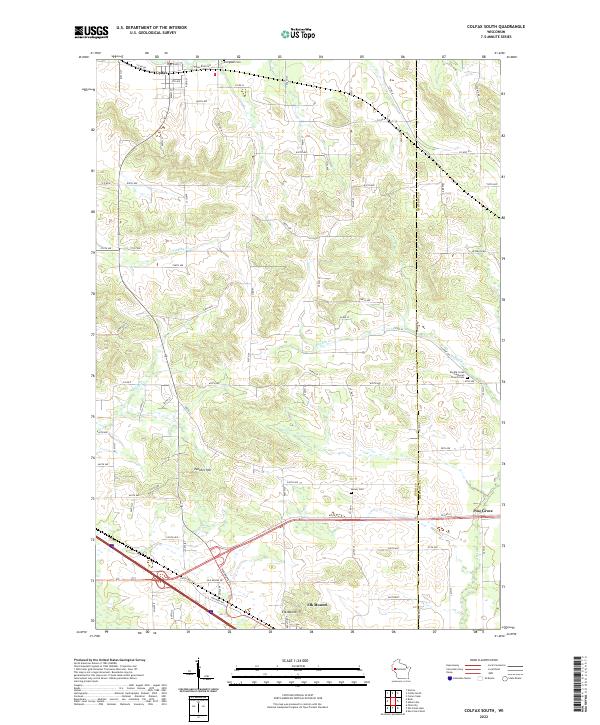 USGS Topographic Map – Colfax South
