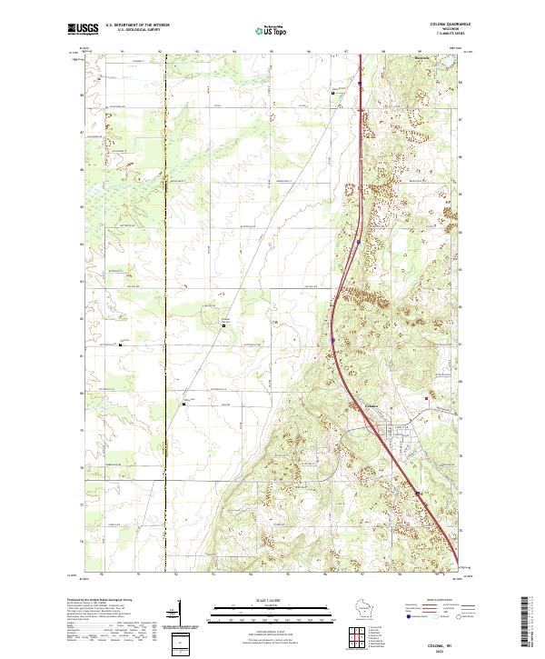 USGS Topographic Map – Coloma