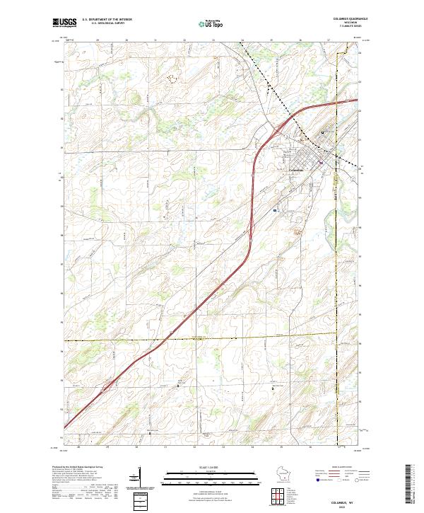 USGS Topographic Map – Columbus