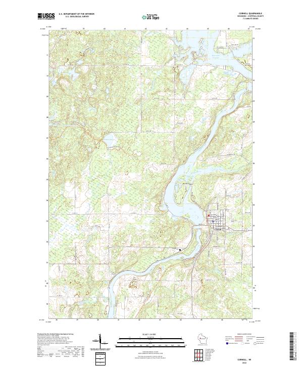 USGS Topographic Map – Cornell
