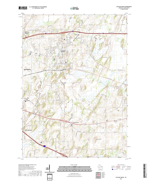 USGS Topographic Map – Cottage Grove