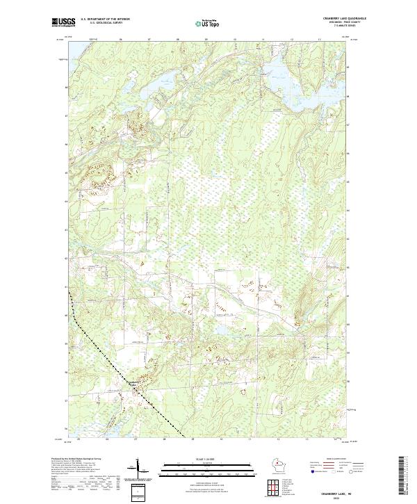 USGS Topographic Map – Cranberry Lake