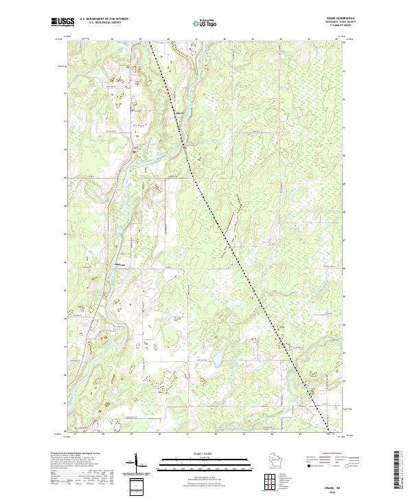 USGS Topographic Map – Crane