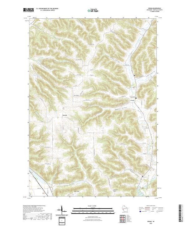 USGS Topographic Map – Cream