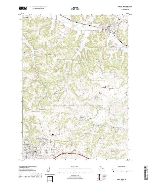 USGS Topographic Map – Cross Plains