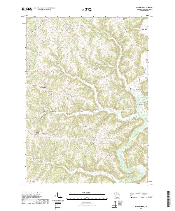 USGS Topographic Map – Crowley Ridge