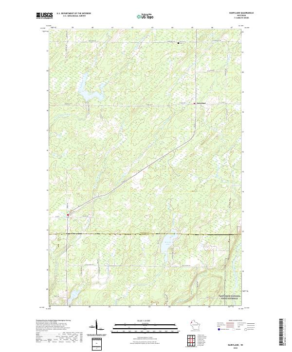 USGS Topographic Map – Dairyland