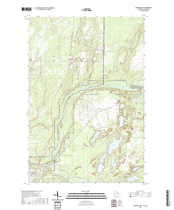USGS Topographic Map – Danbury East