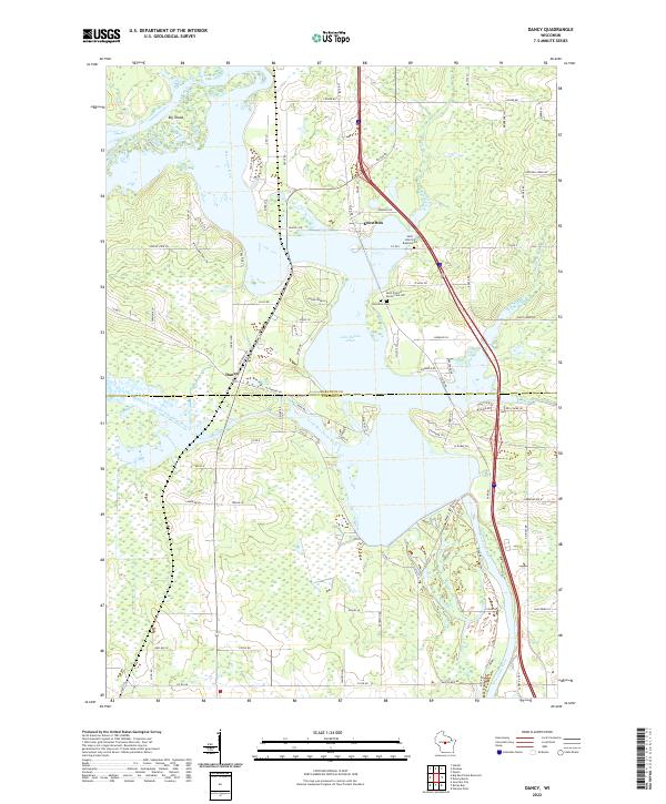 USGS Topographic Map – Dancy