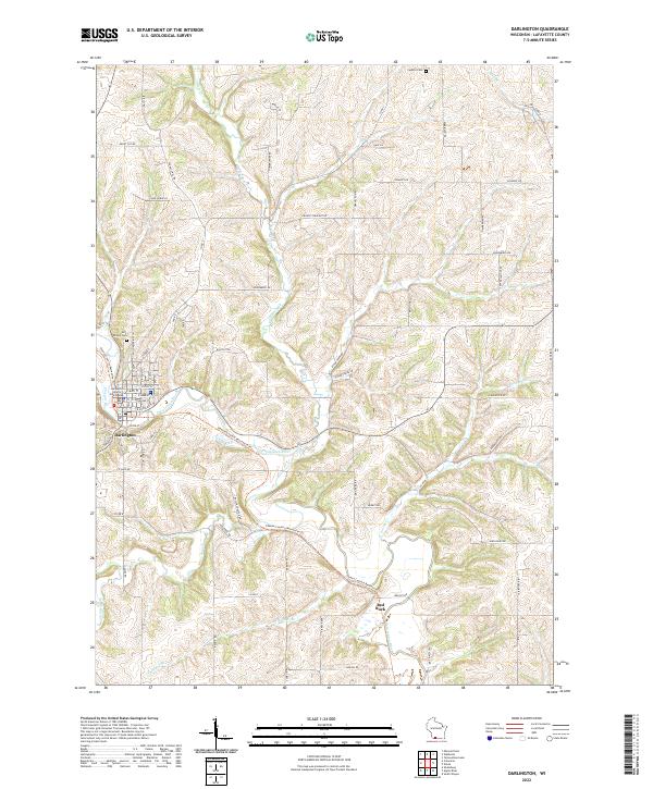 USGS Topographic Map – Darlington