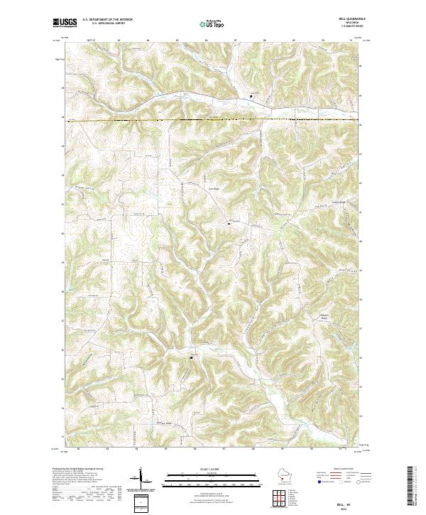 USGS Topographic Map – Dell