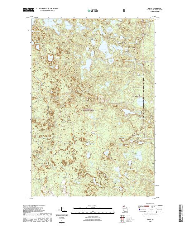 USGS Topographic Map – Delta
