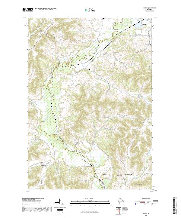 USGS Topographic Map – Dodge