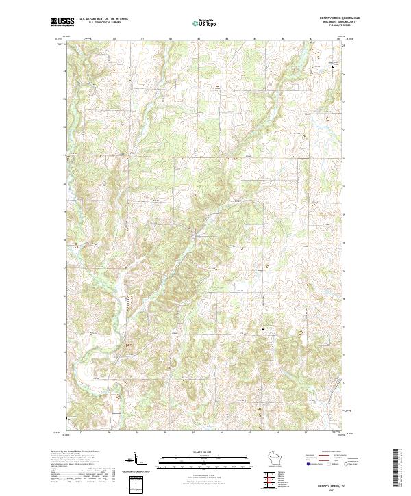 USGS Topographic Map – Dorrity Creek