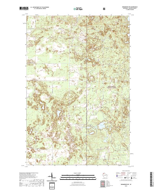 USGS Topographic Map – Drummond NW