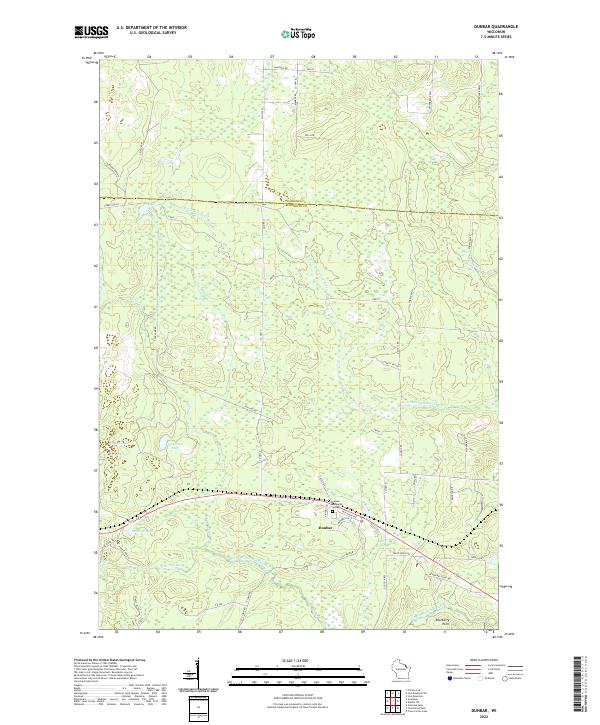USGS Topographic Map – Dunbar