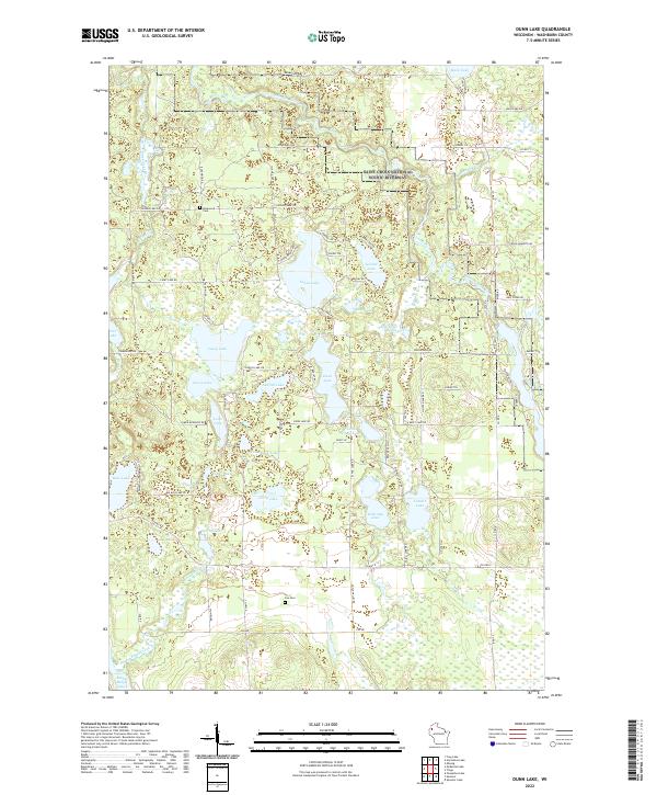 USGS Topographic Map – Dunn Lake
