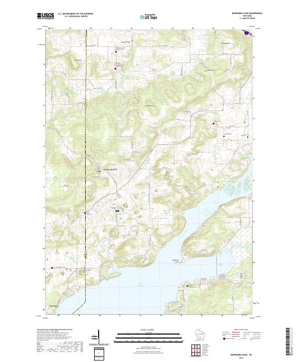 USGS Topographic Map – Durwards Glen