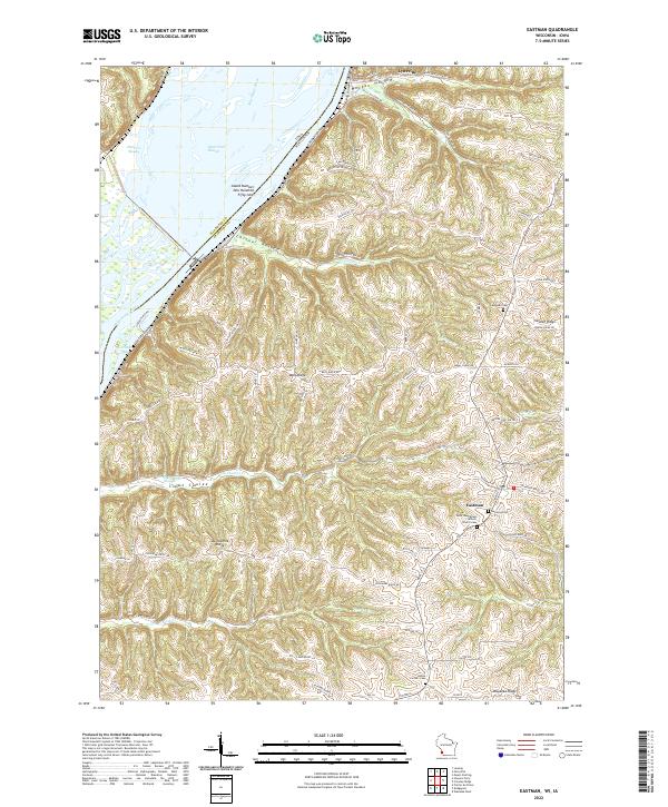 USGS Topographic Map – Eastman
