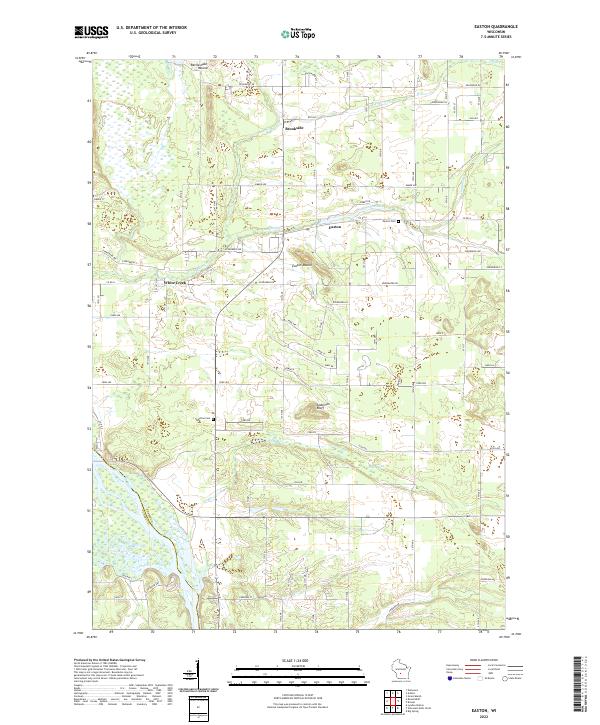 USGS Topographic Map – Easton