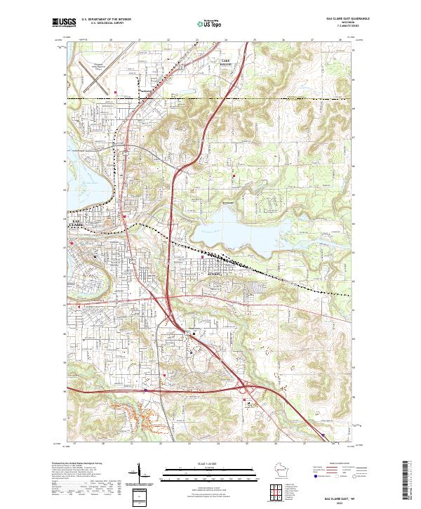 USGS Topographic Map – Eau Claire East