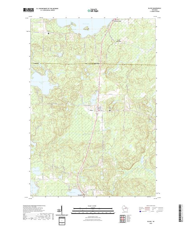 USGS Topographic Map – Elcho