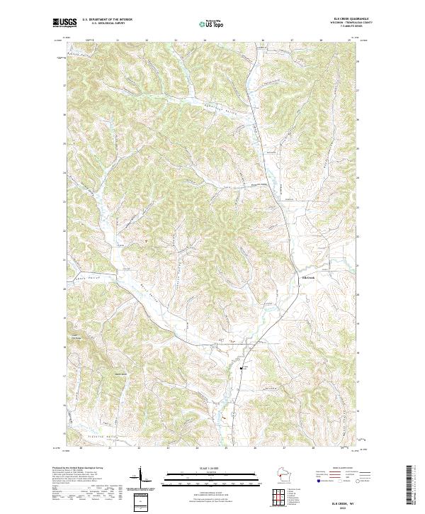 USGS Topographic Map – Elk Creek