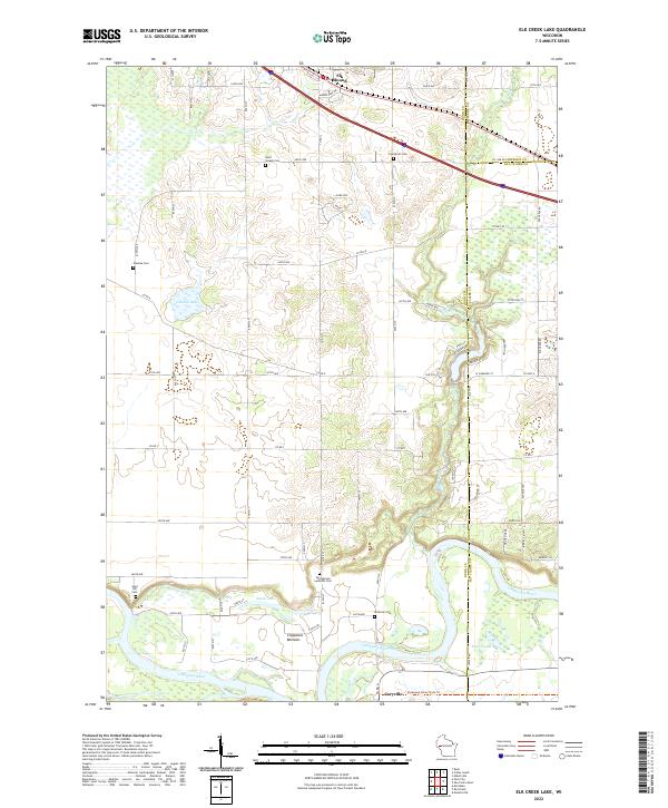 USGS Topographic Map – Elk Creek Lake