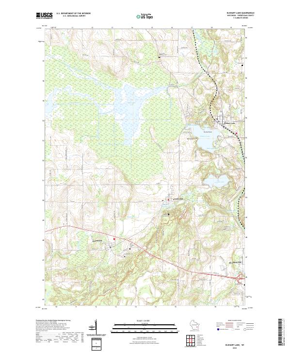 USGS Topographic Map – Elkhart Lake