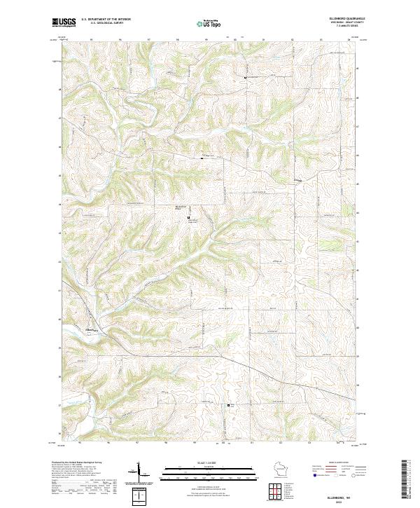 USGS Topographic Map – Ellenboro