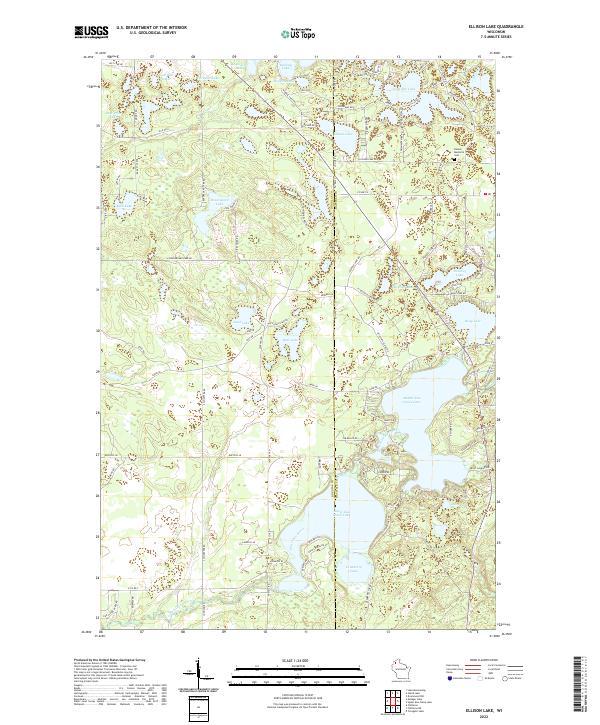 USGS Topographic Map – Ellison Lake
