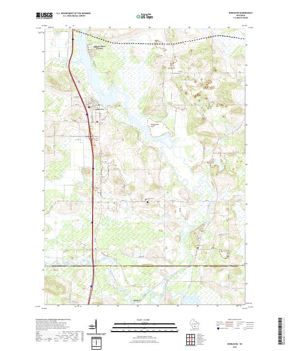USGS Topographic Map – Endeavor