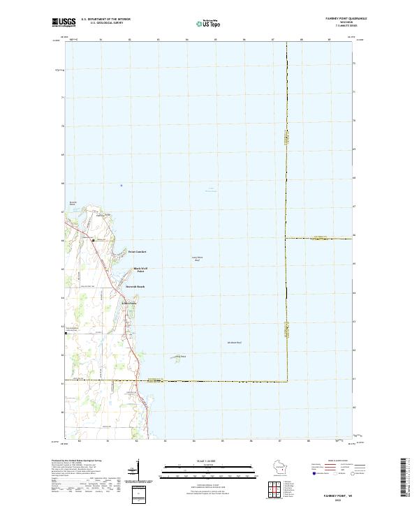 USGS Topographic Map – Fahrney Point