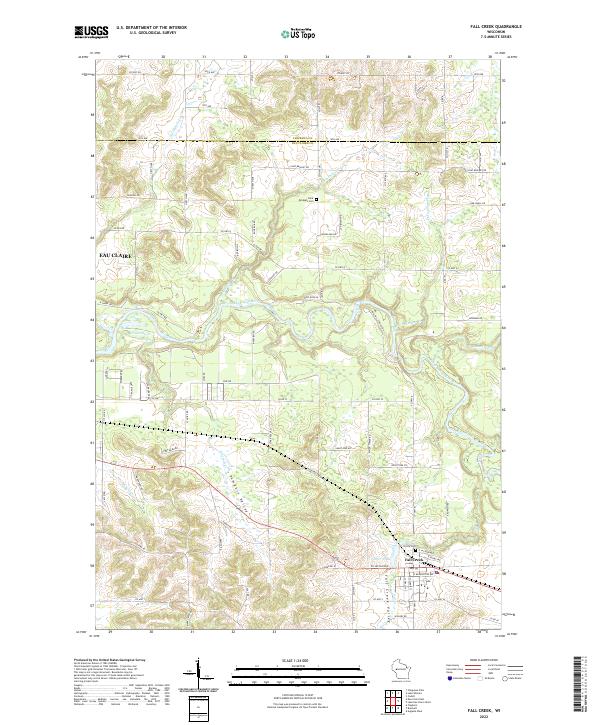 USGS Topographic Map – Fall Creek
