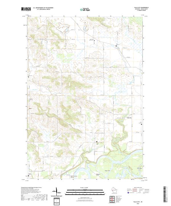 USGS Topographic Map – Falls City