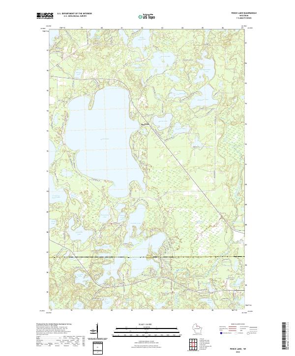USGS Topographic Map – Fence Lake