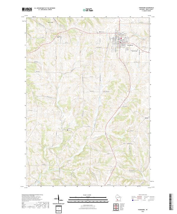 USGS Topographic Map – Fennimore