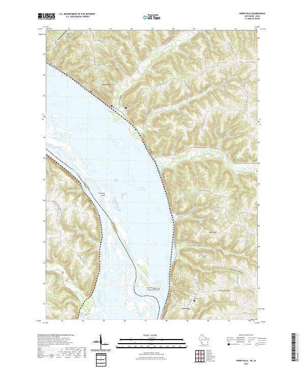 USGS Topographic Map – Ferryville
