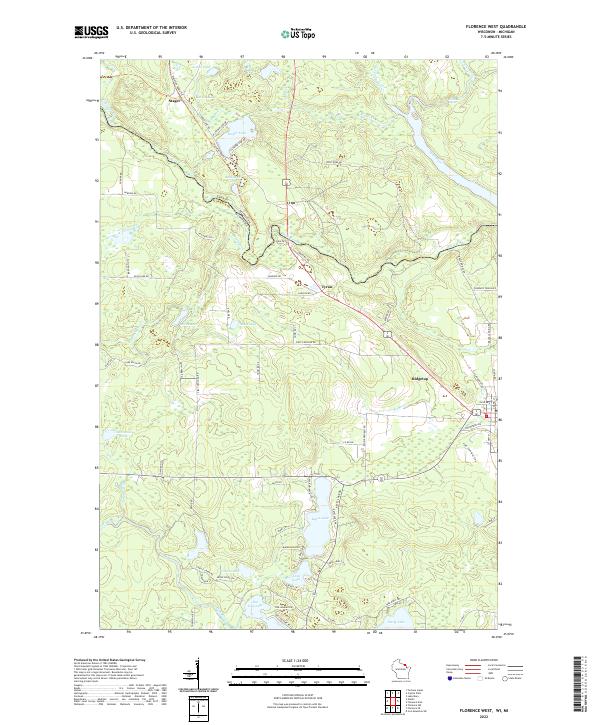 USGS Topographic Map – Florence West