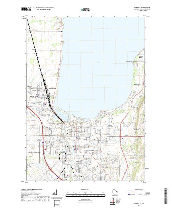USGS Topographic Map – Fond du Lac
