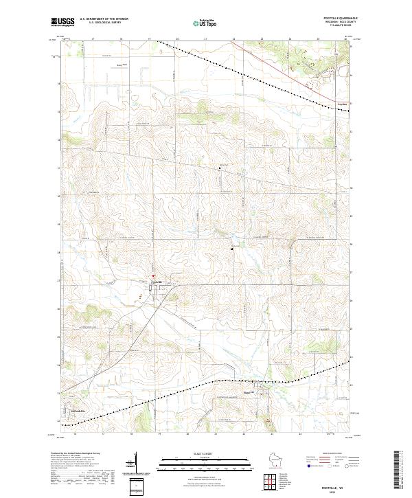 USGS Topographic Map – Footville