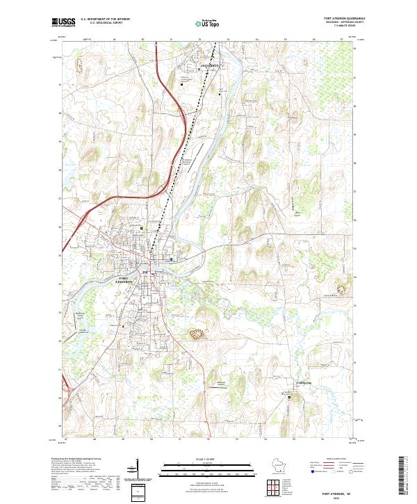 USGS Topographic Map – Fort Atkinson