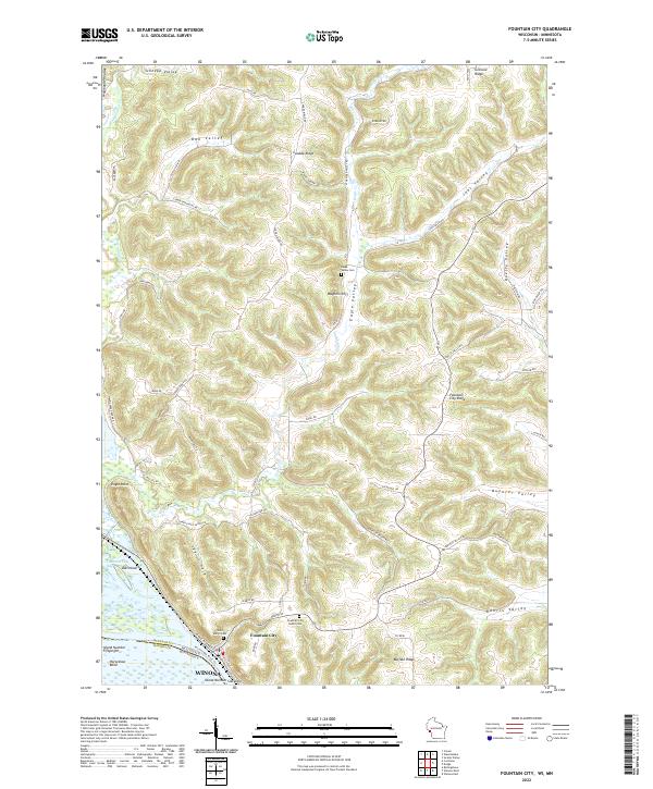 USGS Topographic Map – Fountain City