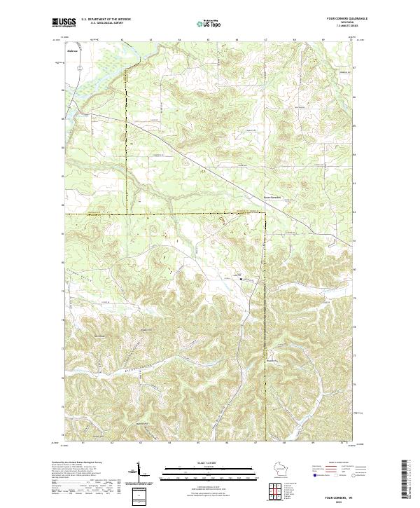 USGS Topographic Map – Four Corners