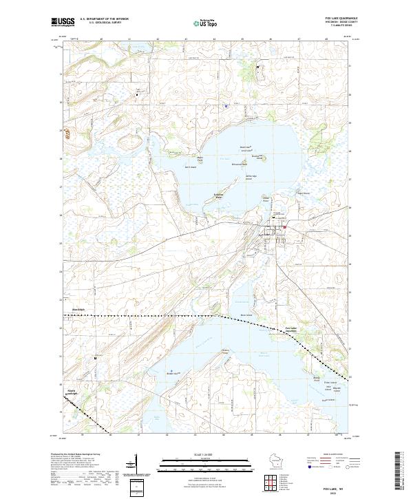 USGS Topographic Map – Fox Lake