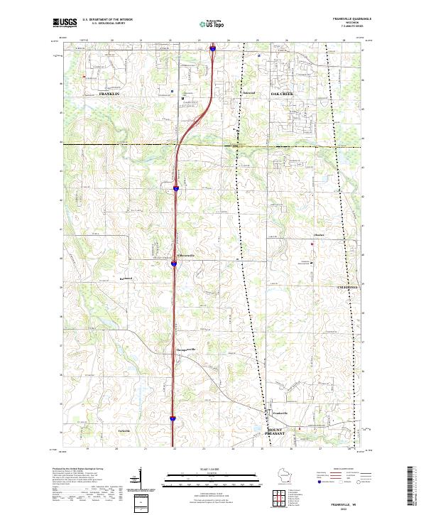 USGS Topographic Map – Franksville