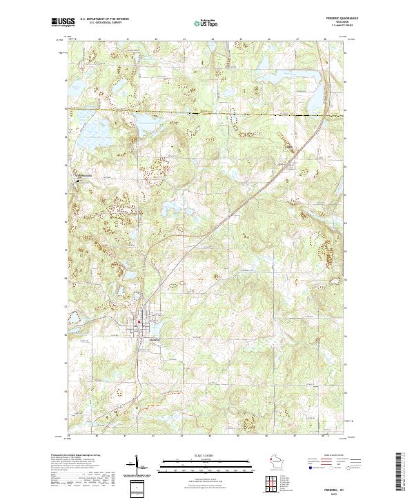USGS Topographic Map – Frederic